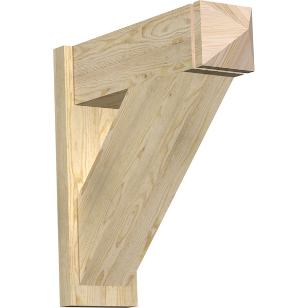 Ekena Millwork Traditional Rough Sawn Arts and Crafts Outlooker, Douglas Fir, 8"W x 26"D x 26"H OUT08X26X26TRA03RDF - main